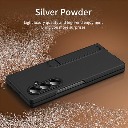 For Samsung Galaxy Z Fold8 Ultra Case Kickstand PC Phone Cover with Alloy Lens Ring