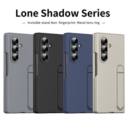 For Samsung Galaxy Z Fold8 Ultra Case Kickstand PC Phone Cover with Alloy Lens Ring