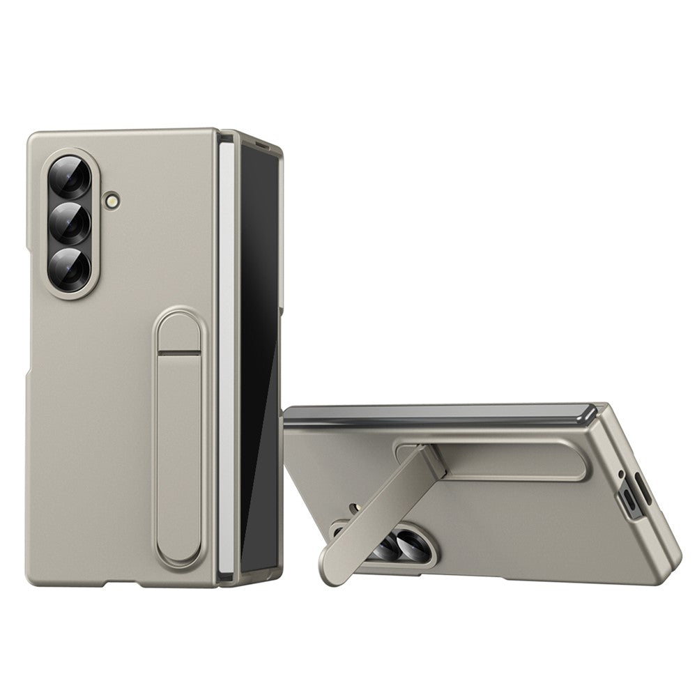 For Samsung Galaxy Z Fold8 Ultra Case Kickstand PC Phone Cover with Alloy Lens Ring