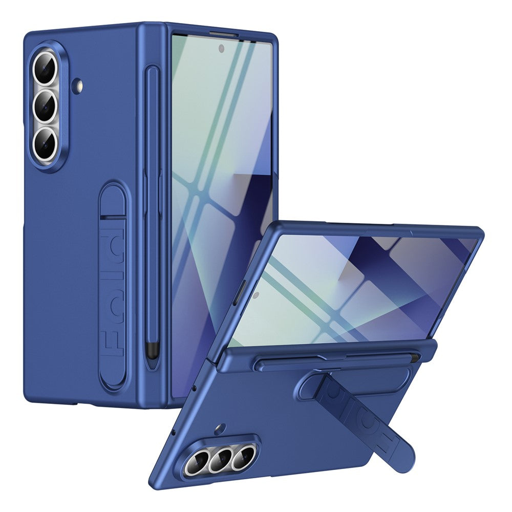 For Samsung Galaxy Z Fold8 Ultra Case Kickstand Hard PC Phone Cover with Tempered Glass Film / Stylus / Pen Slot