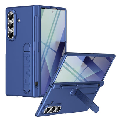 For Samsung Galaxy Z Fold8 Ultra Case Kickstand Hard PC Phone Cover with Tempered Glass Film / Stylus / Pen Slot