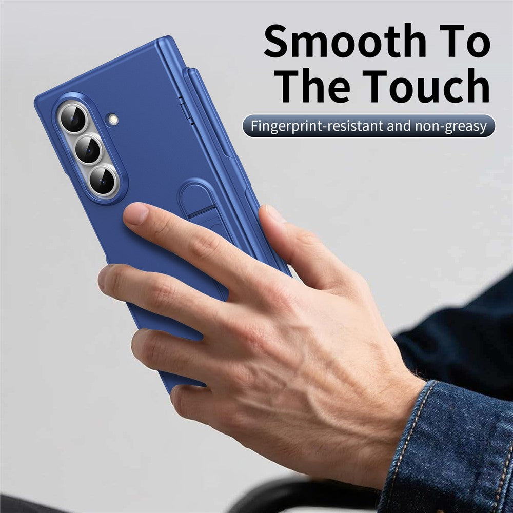 For Samsung Galaxy Z Fold8 Ultra Case Kickstand Hard PC Phone Cover with Tempered Glass Film / Stylus / Pen Slot