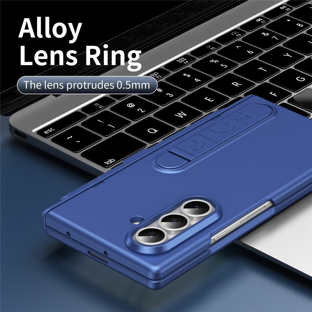 For Samsung Galaxy Z Fold8 Ultra Case Kickstand Hard PC Phone Cover with Tempered Glass Film / Stylus / Pen Slot