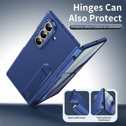 For Samsung Galaxy Z Fold8 Ultra Case Kickstand Hard PC Phone Cover with Tempered Glass Film / Stylus / Pen Slot