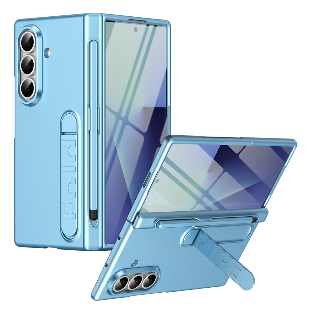For Samsung Galaxy Z Fold8 Ultra Case Kickstand Hard PC Phone Cover with Tempered Glass Film / Stylus / Pen Slot