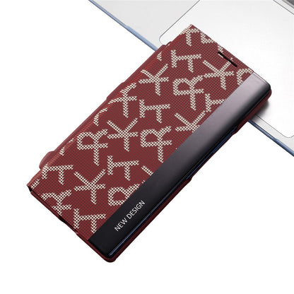 For Samsung Galaxy Z Fold8 Ultra Cases Geometric Pixel Pattern Kickstand Foldable PC Phone Cover with Stylus