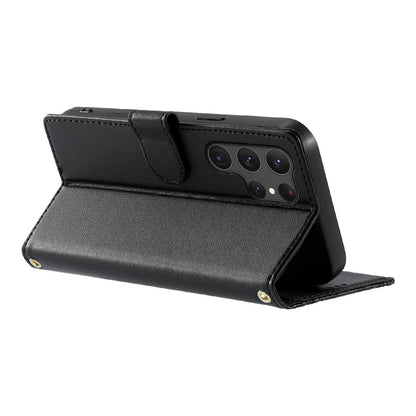 For Samsung Galaxy S25 Ultra Case Embossed Totem Leather Flip Wallet Phone Cover with Wrist Strap