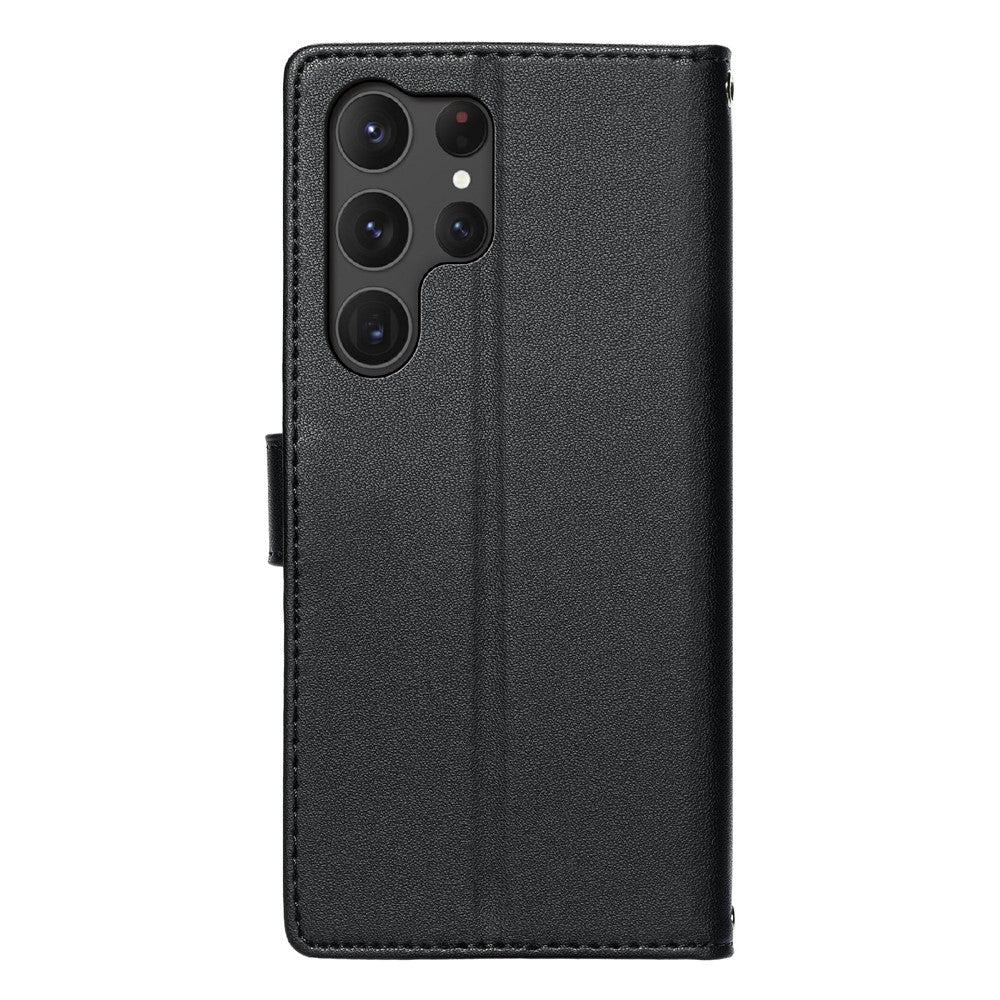 For Samsung Galaxy S25 Ultra Case Embossed Totem Leather Flip Wallet Phone Cover with Wrist Strap