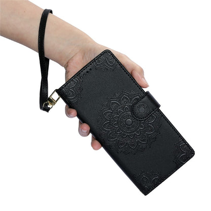 For Samsung Galaxy S26+ Case Embossed Totem Leather Flip Wallet Phone Cover with Wrist Strap