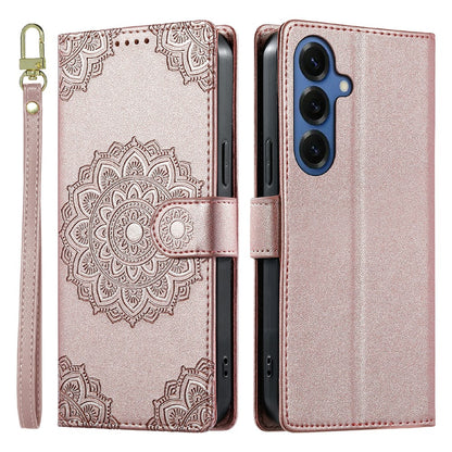For Samsung Galaxy S26+ Case Embossed Totem Leather Flip Wallet Phone Cover with Wrist Strap