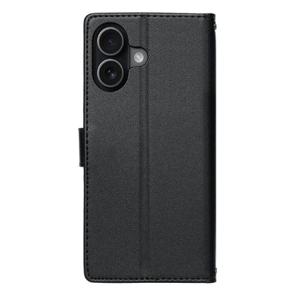 For iPhone 17 Case Embossed Totem Leather Flip Wallet Phone Cover with Wrist Strap