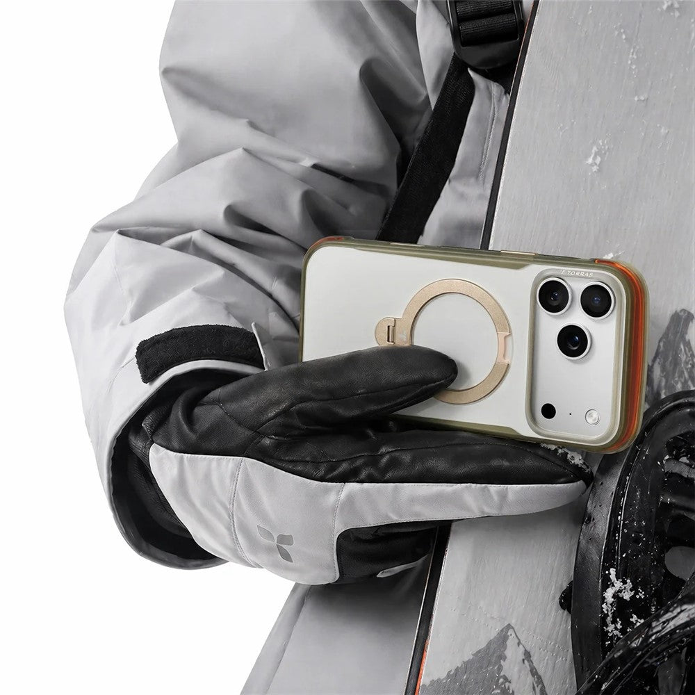 TORRAS Ostand Q3 Air Pro Series for iPhone 17 Pro Max Magnetic Case Rotating Kickstand Shockproof PC + TPU Phone Cover
