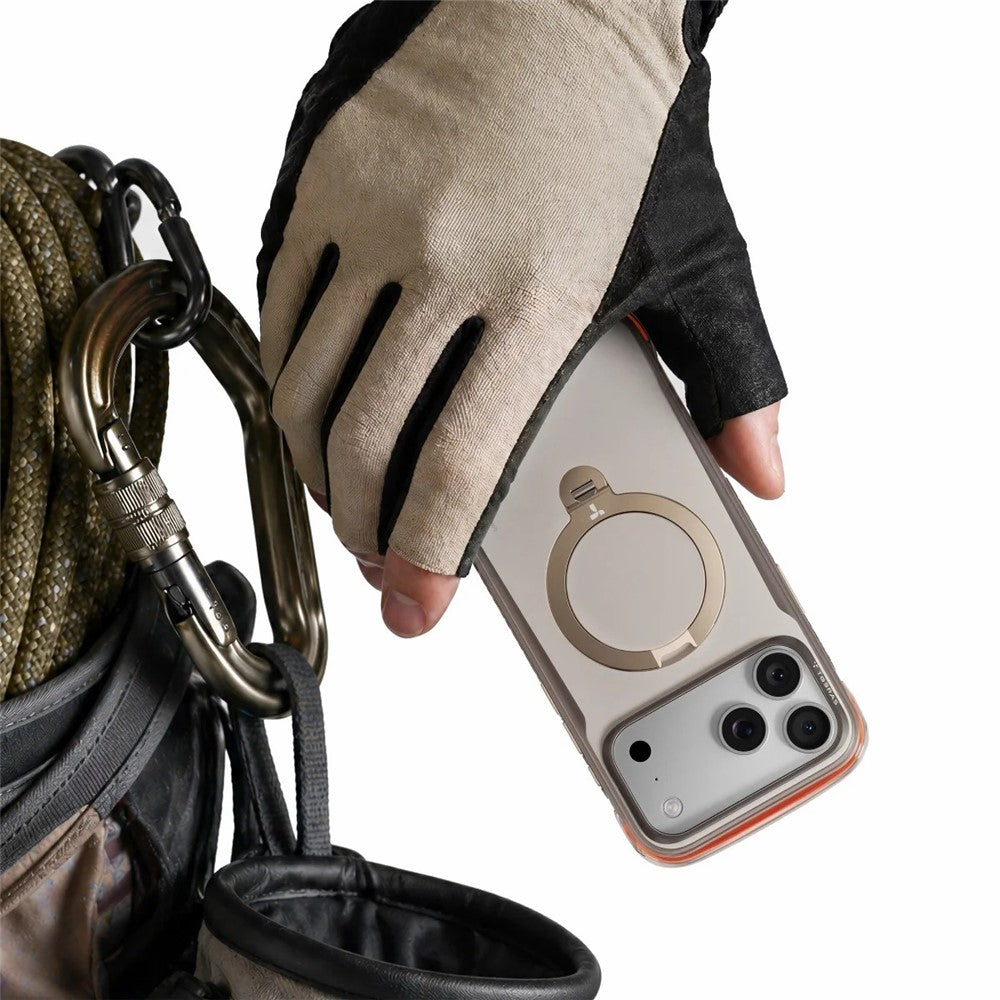 TORRAS Ostand Q3 Air Pro Series for iPhone 17 Pro Max Magnetic Case Rotating Kickstand Shockproof PC + TPU Phone Cover