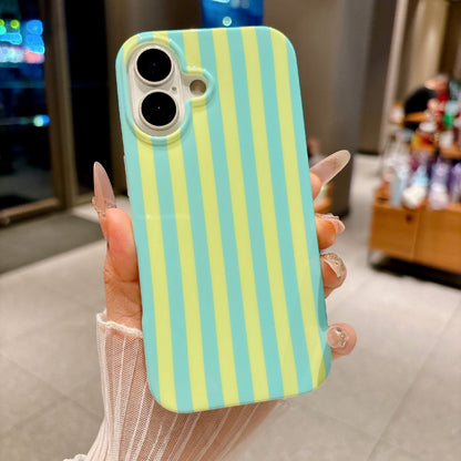 For iPhone 17 Case IMD Stripe TPU Full Coverage Shockproof Phone Protective Cover