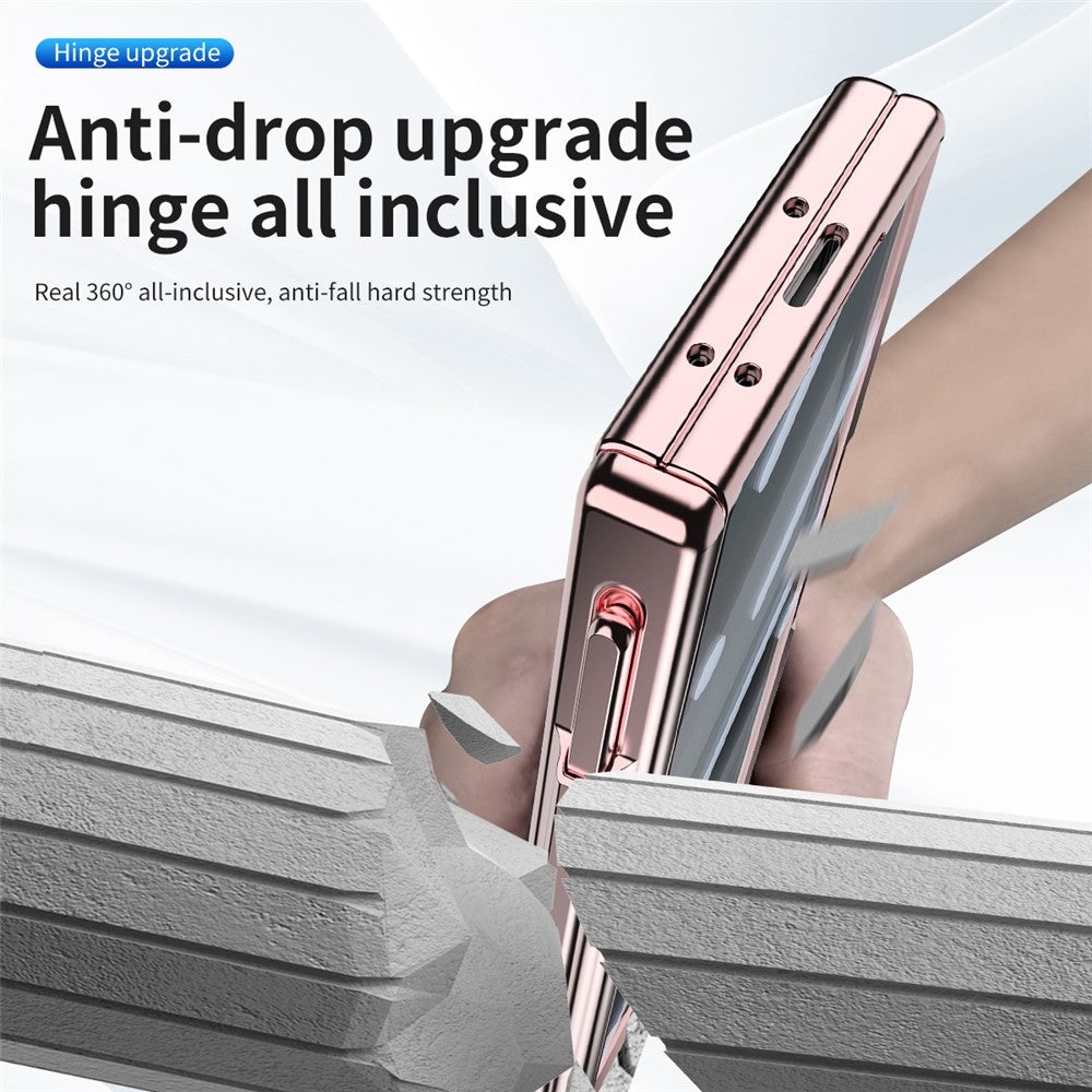 For Samsung Galaxy Z Fold8 Ultra Case Magnetic Hinge Kickstand Clear PC Phone Cover with Stylus / Tempered Glass Film