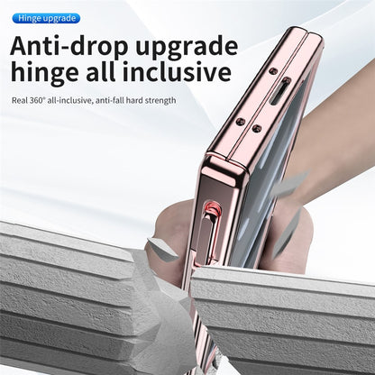 For Samsung Galaxy Z Fold8 Ultra Case Magnetic Hinge Kickstand Clear PC Phone Cover with Stylus / Tempered Glass Film