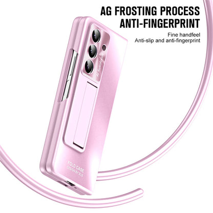For Samsung Galaxy Z Fold8 Ultra Case Kickstand Matte PC Phone Cover with Tempered Glass Film