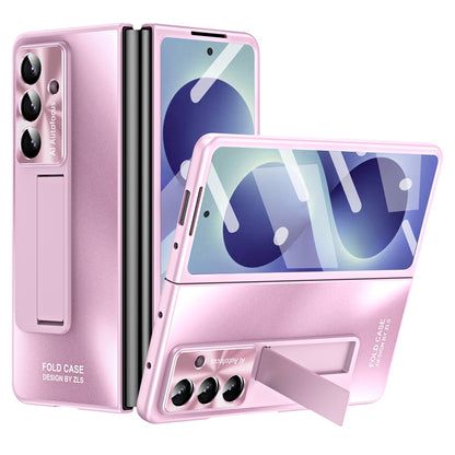 For Samsung Galaxy Z Fold8 Ultra Case Kickstand Matte PC Phone Cover with Tempered Glass Film