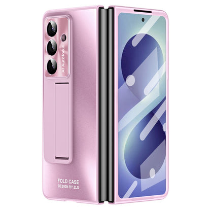 For Samsung Galaxy Z Fold8 Ultra Case Kickstand Matte PC Phone Cover with Tempered Glass Film