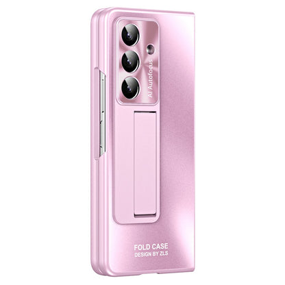 For Samsung Galaxy Z Fold8 Ultra Case Kickstand Matte PC Phone Cover with Tempered Glass Film