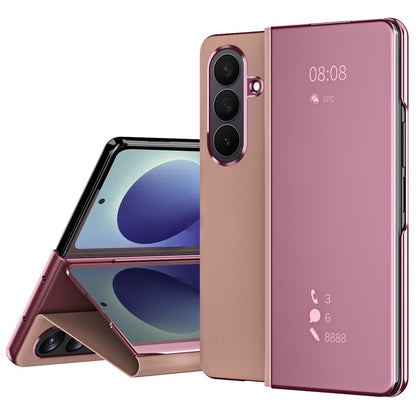 For Samsung Galaxy Z Fold8 Ultra Case Electroplating View Window Stand Leather Phone Cover
