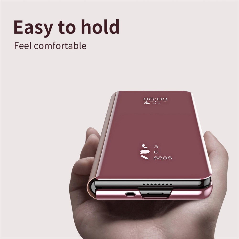 For Samsung Galaxy Z Fold8 Ultra Case Electroplating View Window Stand Leather Phone Cover