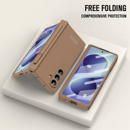 For Samsung Galaxy Z Fold8 Ultra Case Folding PC Phone Cover with Stylus / Tempered Glass Film