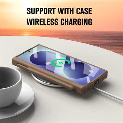 For Samsung Galaxy Z Fold8 Ultra Case Folding PC Phone Cover with Stylus / Tempered Glass Film