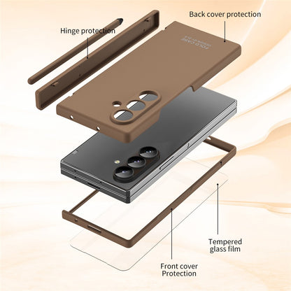 For Samsung Galaxy Z Fold8 Ultra Case Folding PC Phone Cover with Stylus / Tempered Glass Film