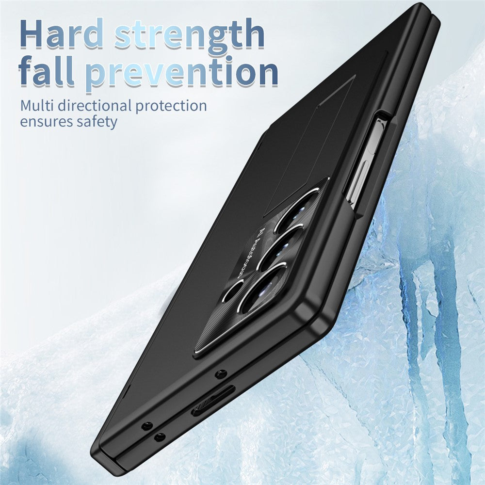 For Samsung Galaxy Z Fold8 Ultra Case Magnetic Hinge Kickstand PC Phone Cover with Stylus / Tempered Glass Film