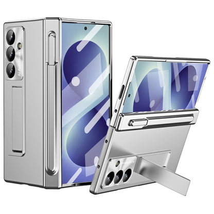 For Samsung Galaxy Z Fold8 Ultra Case Magnetic Hinge Kickstand PC Phone Cover with Stylus / Tempered Glass Film
