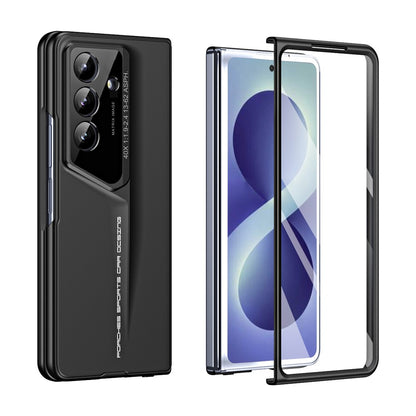 For Samsung Galaxy Z Fold8 Ultra Case PC Hard Phone Cover with Tempered Glass Film