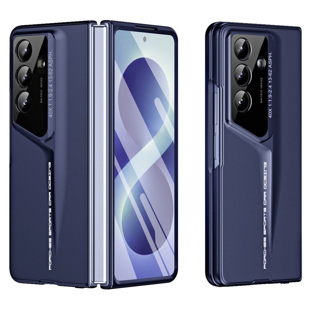 For Samsung Galaxy Z Fold8 Ultra Case PC Hard Phone Cover with Tempered Glass Film