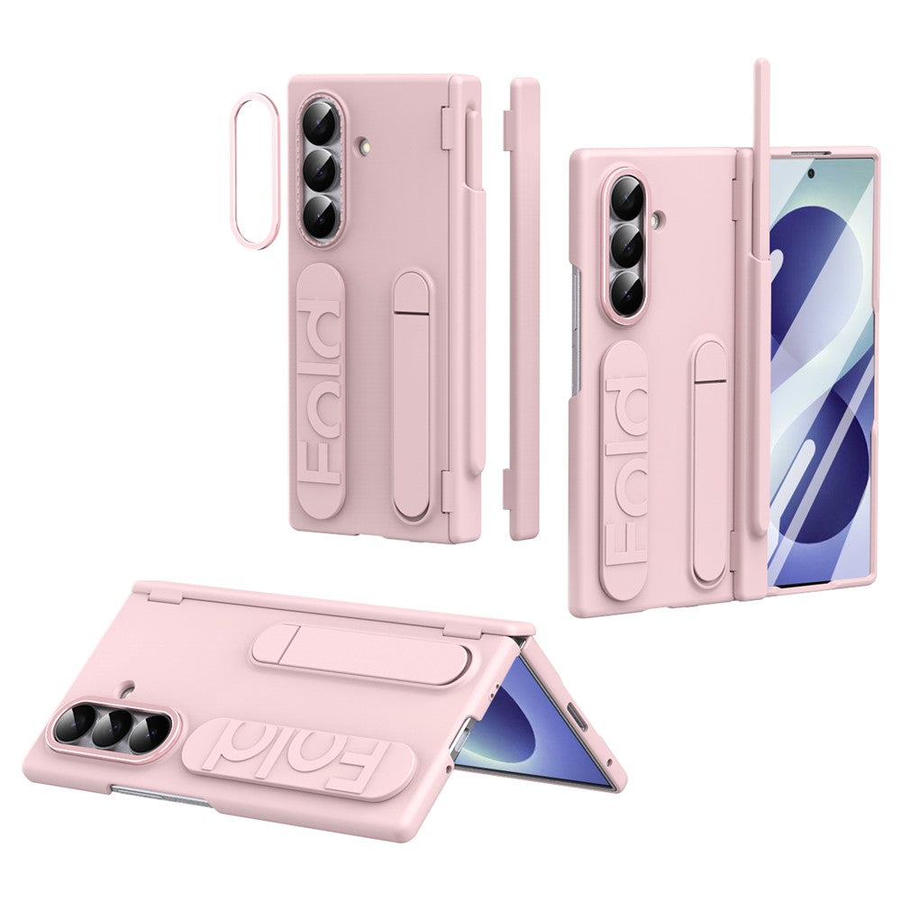 For Samsung Galaxy Z Fold8 Ultra Case Kickstand Dual Hinge PC Phone Cover with Tempered Glass Film / Stylus