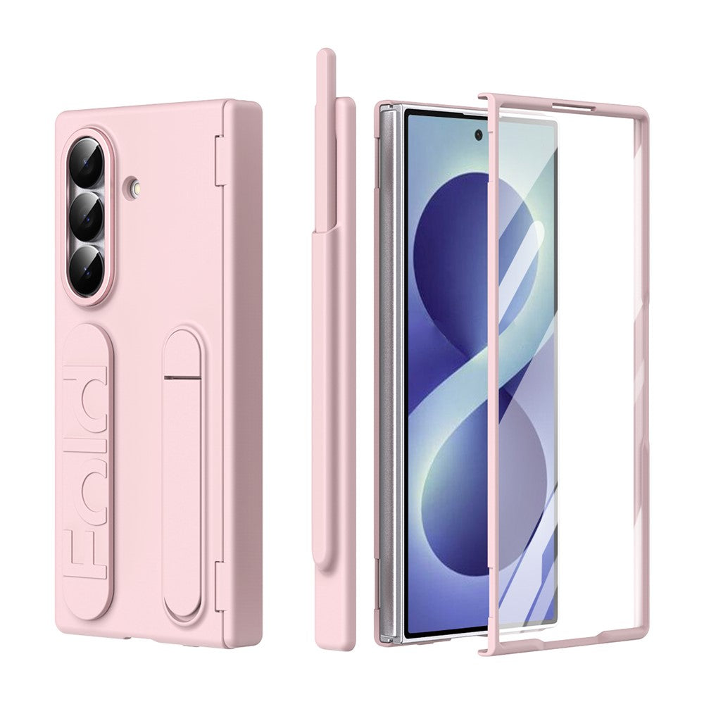 For Samsung Galaxy Z Fold8 Ultra Case Kickstand Dual Hinge PC Phone Cover with Tempered Glass Film / Stylus