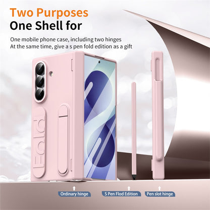 For Samsung Galaxy Z Fold8 Ultra Case Kickstand Dual Hinge PC Phone Cover with Tempered Glass Film / Stylus