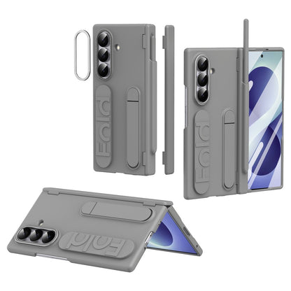 For Samsung Galaxy Z Fold8 Ultra Case Kickstand Dual Hinge PC Phone Cover with Tempered Glass Film / Stylus