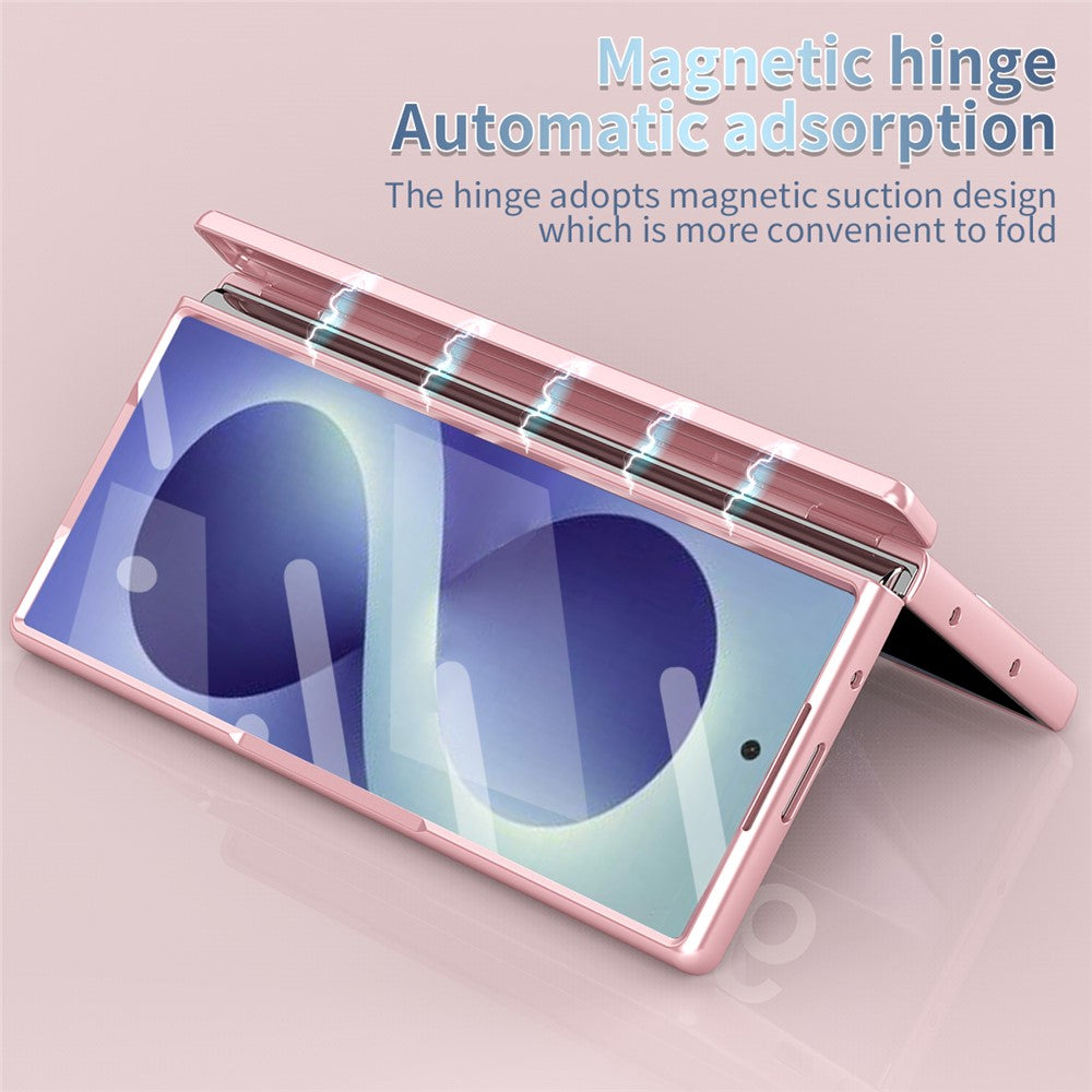 For Samsung Galaxy Z Fold8 Ultra Case with Tempered Glass Film / Stylus , Dual Hinges PC Phone Cover