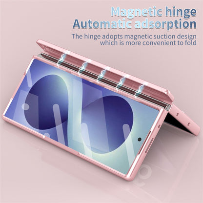 For Samsung Galaxy Z Fold8 Ultra Case with Tempered Glass Film / Stylus , Dual Hinges PC Phone Cover