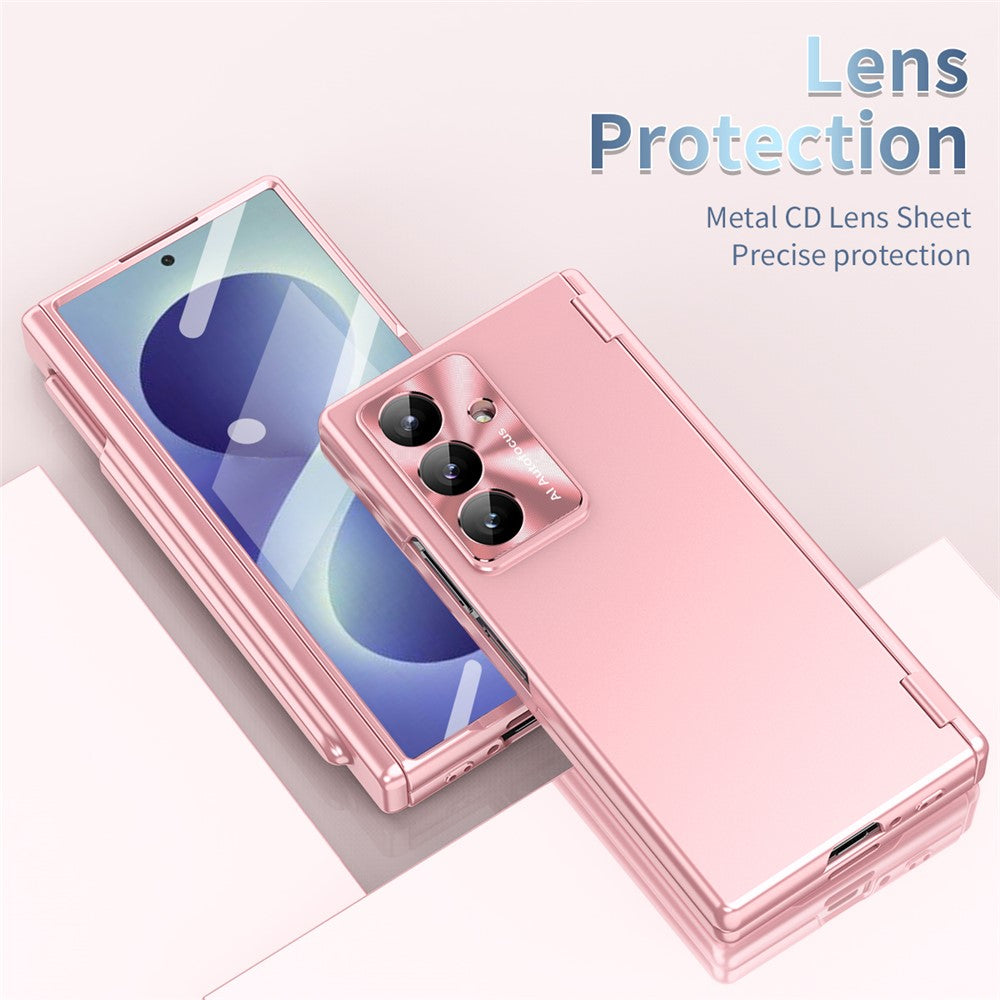 For Samsung Galaxy Z Fold8 Ultra Case with Tempered Glass Film / Stylus , Dual Hinges PC Phone Cover