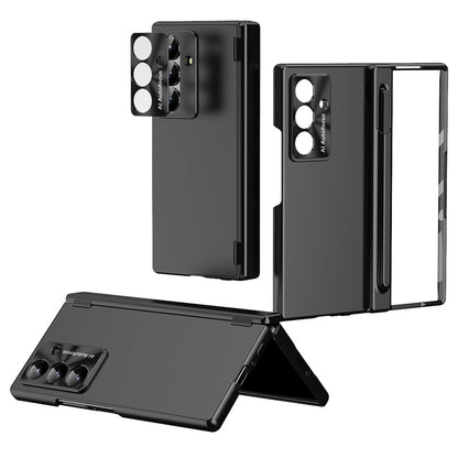 For Samsung Galaxy Z Fold8 Ultra Case with Tempered Glass Film / Stylus , Dual Hinges PC Phone Cover