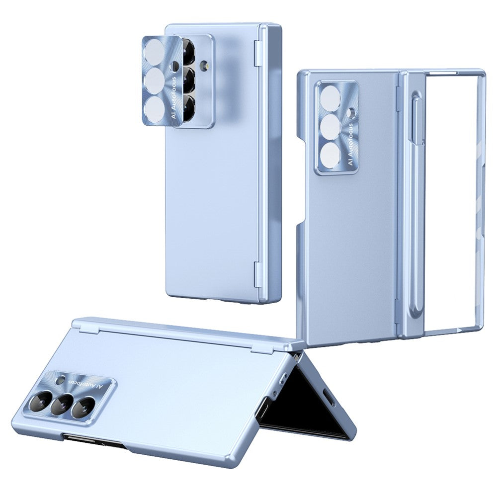 For Samsung Galaxy Z Fold8 Ultra Case with Tempered Glass Film / Stylus , Dual Hinges PC Phone Cover