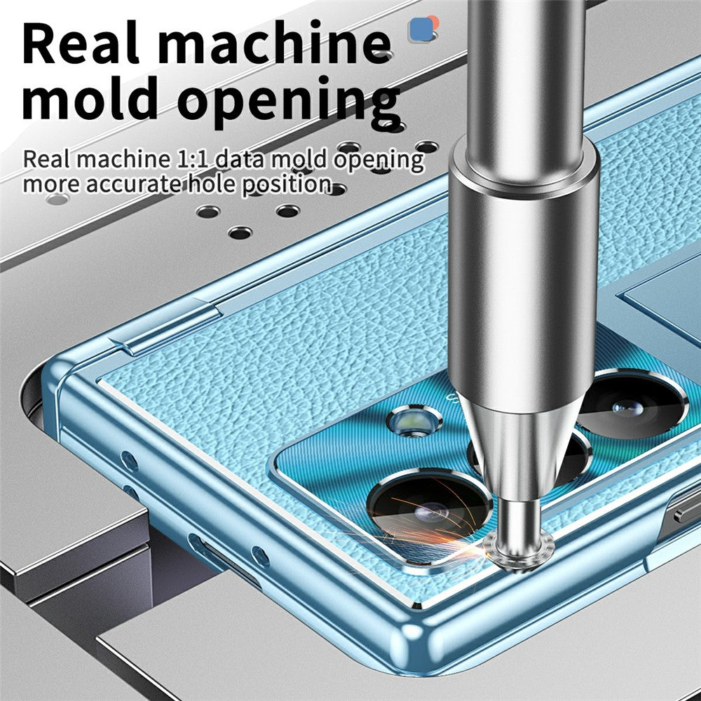 For Samsung Galaxy Z Fold8 Ultra Case Hinge Protection PU + PC Phone Cover with Tempered Glass Film / Stylus