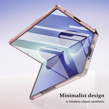 For Samsung Galaxy Z Fold8 Ultra Case Rotating Ring Kickstand Electroplated PC TPU Phone Cover with Tempered Glass Film