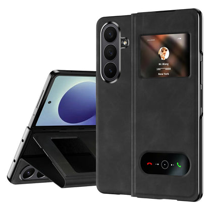 For Samsung Galaxy Z Fold8 Ultra Case View Window PU Leather Phone Cover