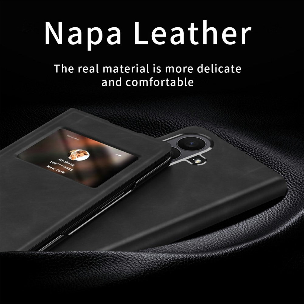 For Samsung Galaxy Z Fold8 Ultra Case View Window PU Leather Phone Cover