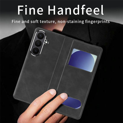 For Samsung Galaxy Z Fold8 Ultra Case View Window PU Leather Phone Cover