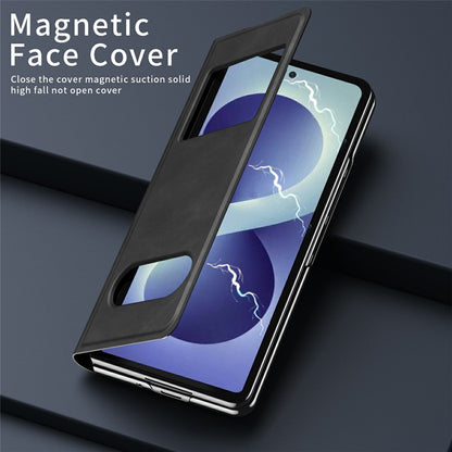 For Samsung Galaxy Z Fold8 Ultra Case View Window PU Leather Phone Cover