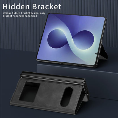 For Samsung Galaxy Z Fold8 Ultra Case View Window PU Leather Phone Cover