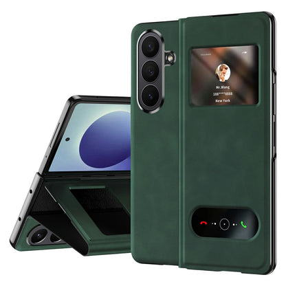 For Samsung Galaxy Z Fold8 Ultra Case View Window PU Leather Phone Cover